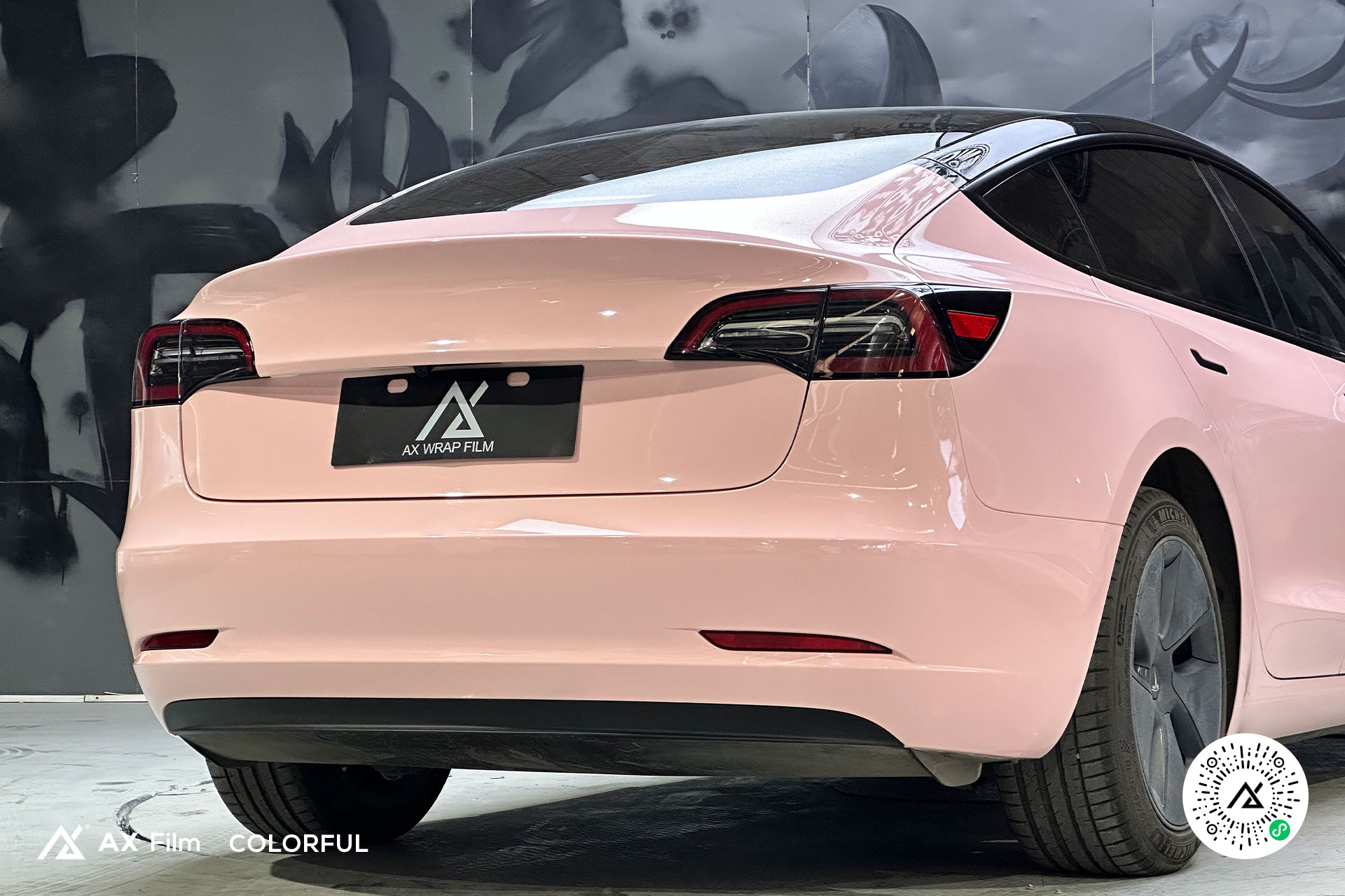 特斯拉model 3 - 高亮贝壳粉