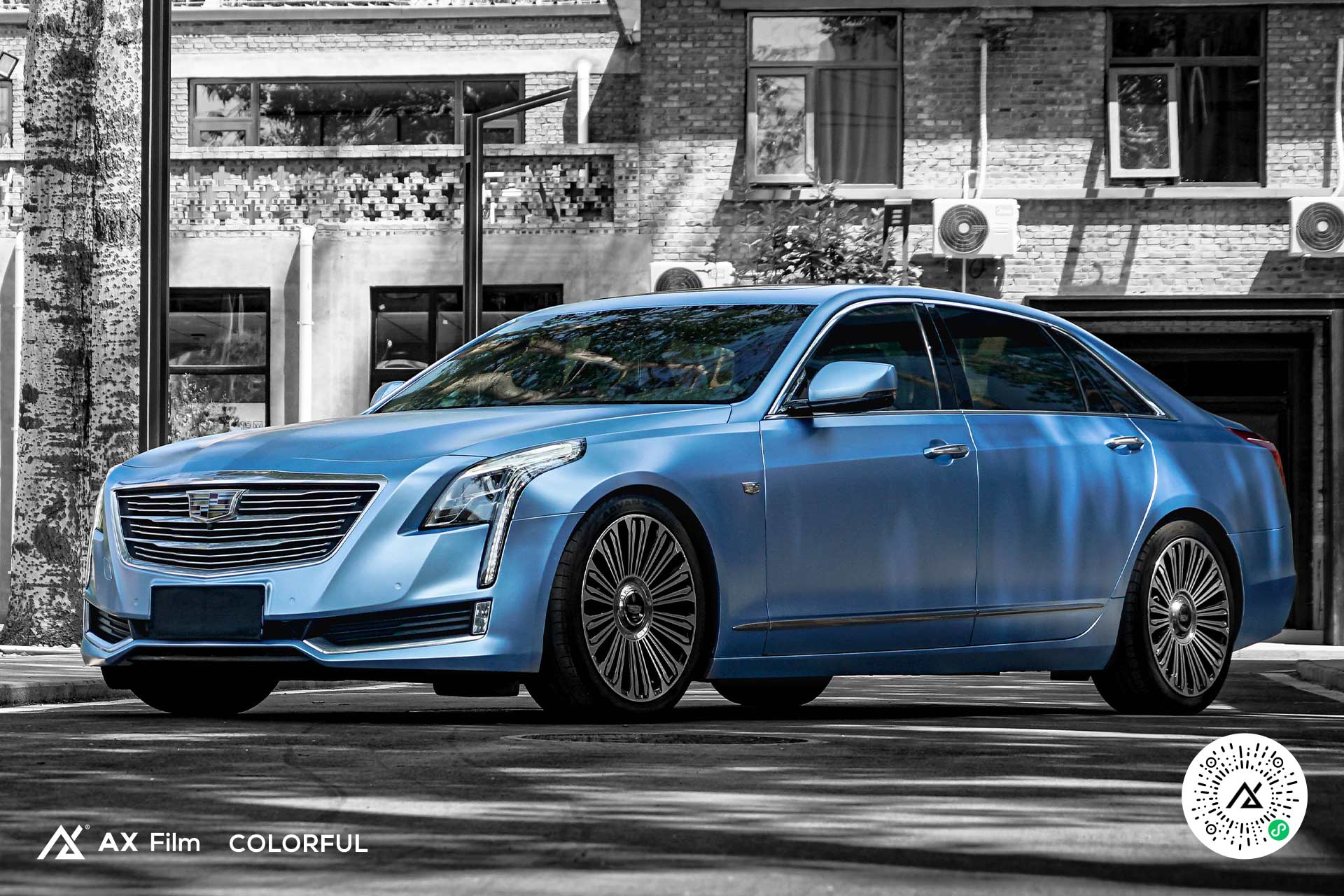 凯迪拉克ct6 - 电光金属青雾蓝